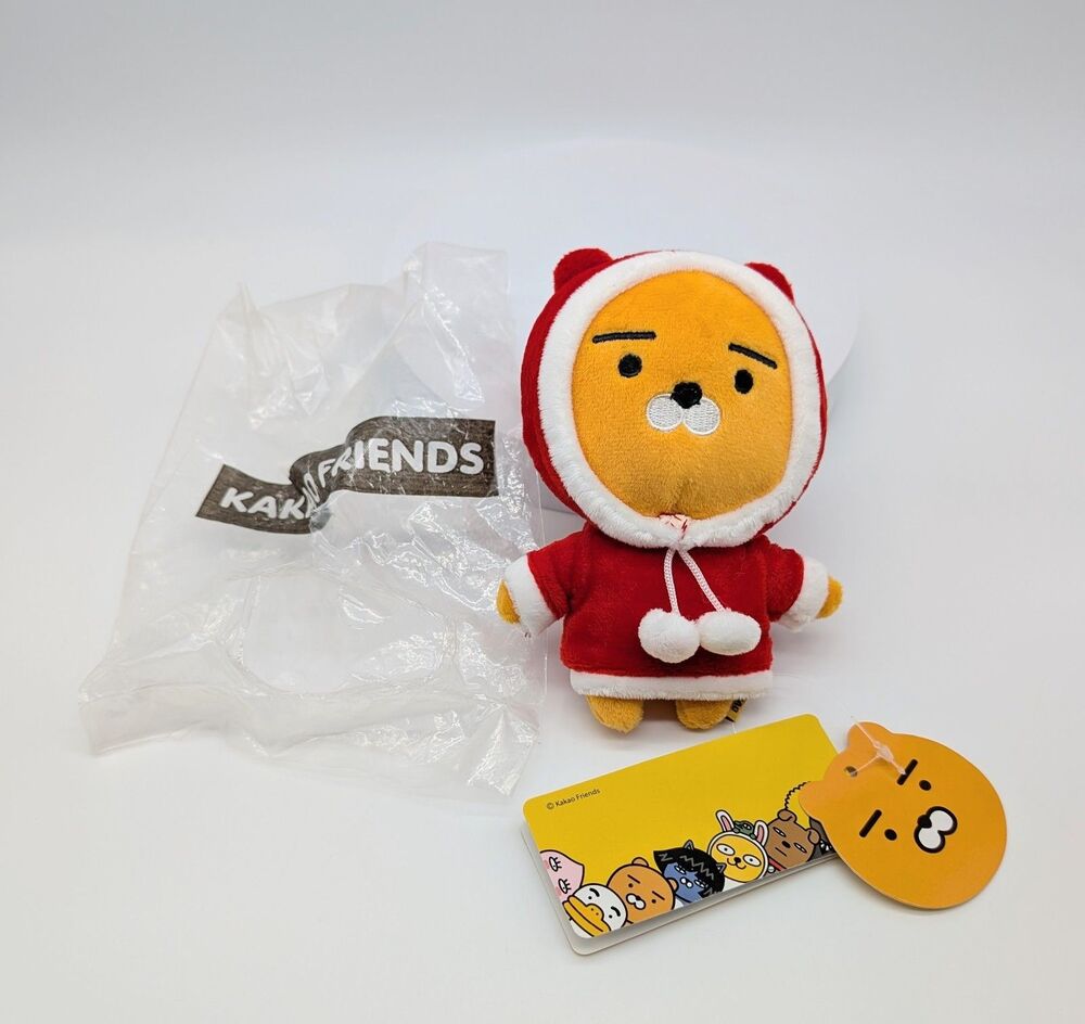 NEW Kakao Friends Ryan Plush Toy 6" Red Hoodie #2
